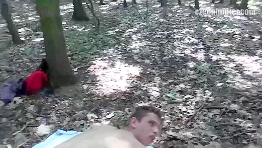 Hairy Czech Dudes Get Wild - Rough Anal Sex in the Woods