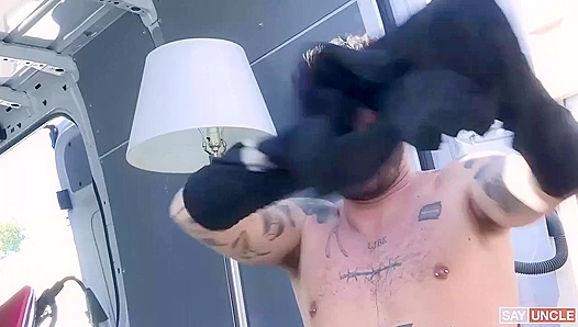 Robbie Caruso and Chris Damned's Forbidden Public Fuck - A Stepbrother Fantasy