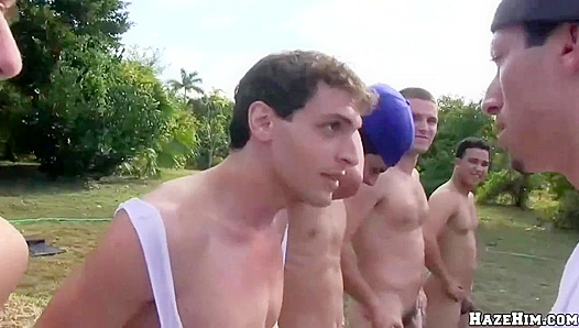 Haze Him Hard - Outdoor Humiliation Leads to Rough Anal