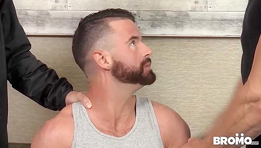 Brendan Gets Roughly Taken by Two Big-Dicked Burglars