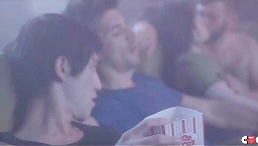 Movie Night Orgy - Arad Winwin & Dato Foland Join Cocky Boys for Wild Group Sex