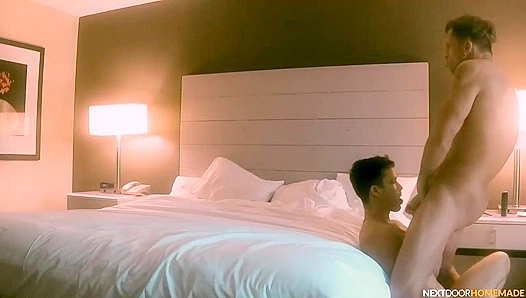 Next Door Homemade - Roman Todd & Nic Sahara Bareback Hotel Room Bang