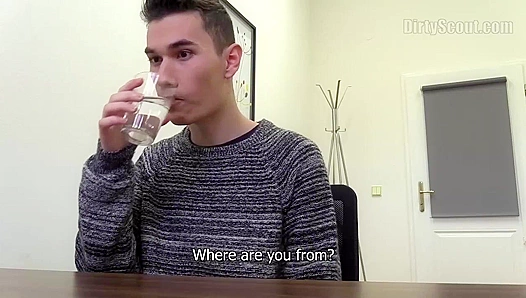 POV Boning of a Brunette Guy with Sexy Cheekbones - Dirty Scout