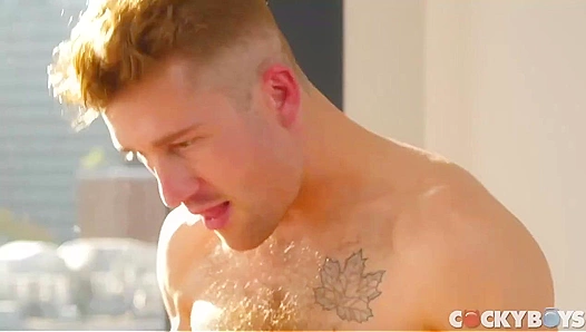 Muscular Hotties Olivier & Skyy Bang Hard in Scenic Cocky Boys Video