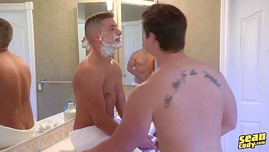 Steamy Bathroom Quickie & Hot Bed Bang - Clark Campbell & Jake Porter - Sean Cody