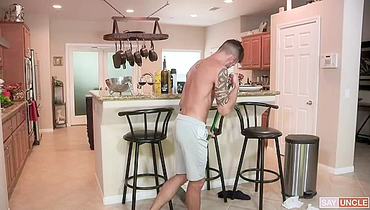 Step-Grandpa Lance Fucks Casey Hard on the Floor - Forbidden Family Fun