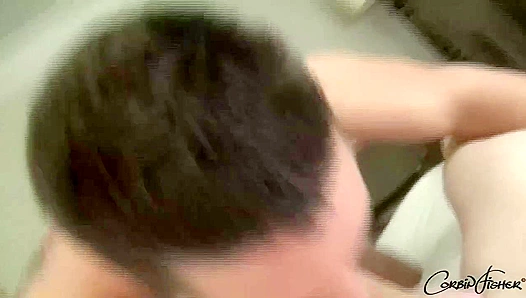 Quinn & Harper's POV Fucking Session Ends with a Facial - CorbinFisher