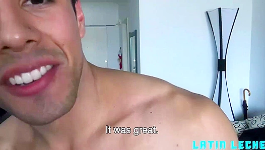 Latino Hottie Rides Fat Cock in Steamy POV -Leche Splash