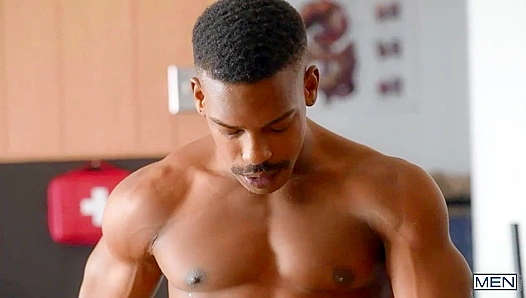 Adrian Hart Drills Joey Mills' Hole in a Quick Interracial Fuck