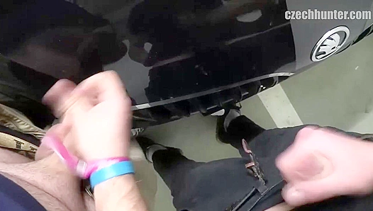 XXX Gay - Brazen Amateur Gets Fucked Hard in Parking Lot