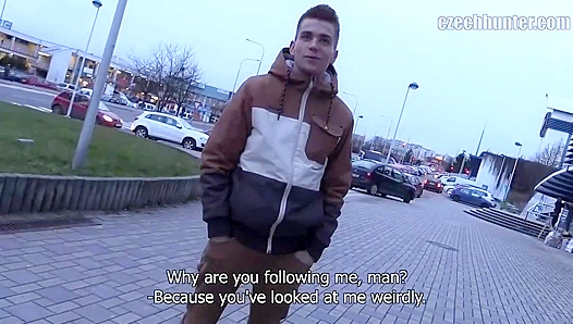 Ripped Czech Teen Fucks Hard on Staircase - XXX Gay