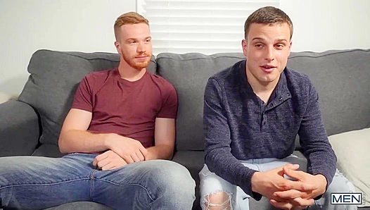 Voyeur Threesome - Military Men Dacotah & Jesse Turn Str8 to Gay: