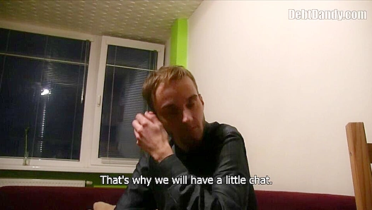 Skinny Hairy Czech Guy Owes It Up His Tight Ass - Debt Dandy