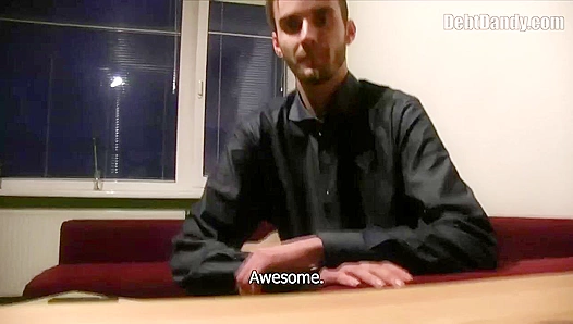 Skinny Hairy Czech Guy Owes It Up His Tight Ass - Debt Dandy