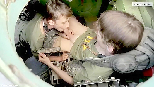 Horny Army Twinks Beno & Ron Outdoor Butt-Fuck Adventure