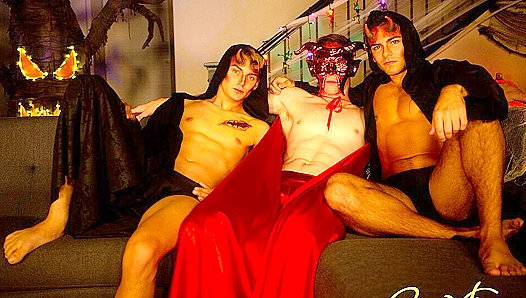 Halloween Threesome - Corbin Fisher's Passionate Fuck Fest
