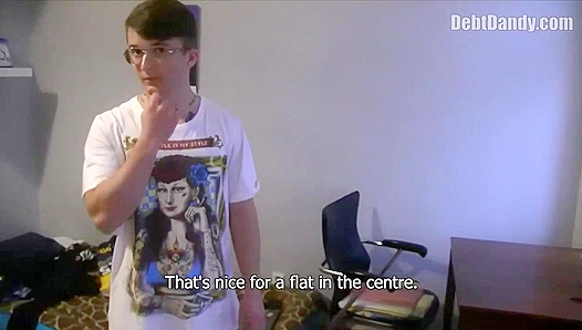 POV - Geeky Guy Gets Fucked by His Debt Dandy