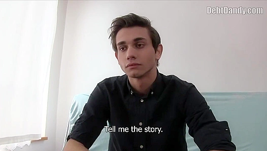 Slender Brunette Twink Gets Fucked Hard – Debt Dandy