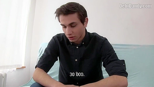 Slender Brunette Twink Gets Fucked Hard – Debt Dandy