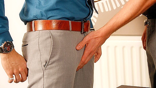 Office Temptation - Coworkers Fuck on Big Black Desk - Lollipop Twinks