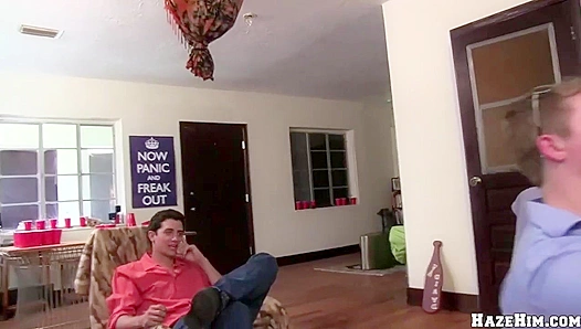 Haze Him Hard - Fresh-Faced Brunette Takes It Deep