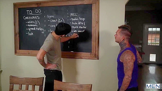 Brian Michaels & Ty Mitchell: Mature Schoolboys Drill Each Other's Holes On Camera