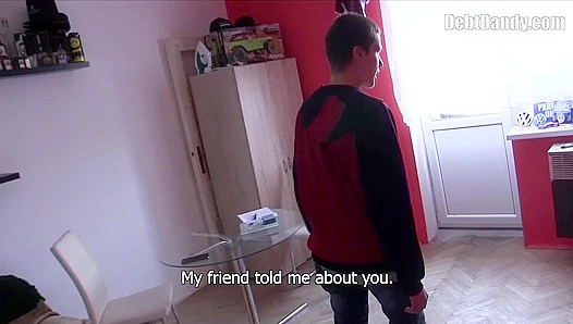 Debt Dandy's POV Blowjob Turns into Wild Amateur Anal