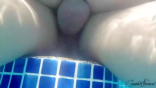 Tom and Josh Dive Deep - Underwater Cock Sucking & Poolside Fucking - CorbinFisher