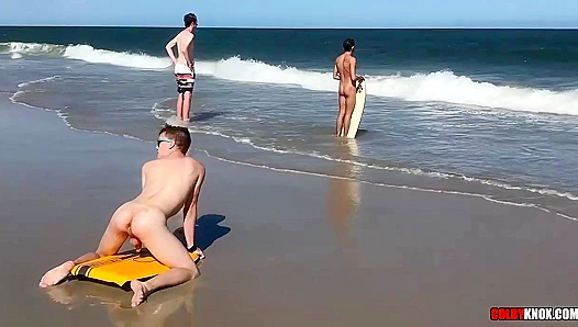 Colby Chambers and Mickey Knox Shamelessly Fuck on the Beach