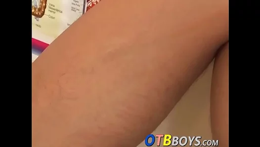 Santiago Jerks Off His Big Cock in a Sexy Homo Thug Masturbation Scene