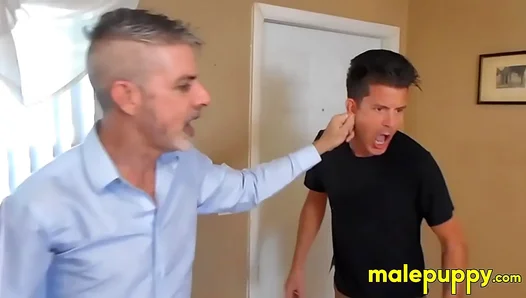 Jeff Gets Ear–Pulling Torment From Domineering Step Dad In Intense Fetish Session