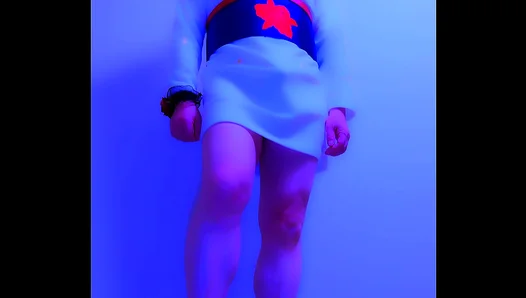 Barefoot Beauty in Boot Domination: Amateur Crossdresser’s Ass–Worship Fantasy