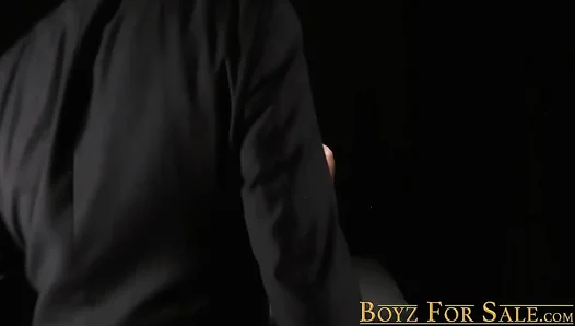 Patriarch Smith Dominates Slim Marcus Rivers in Intense Suit Fetish Anal Session