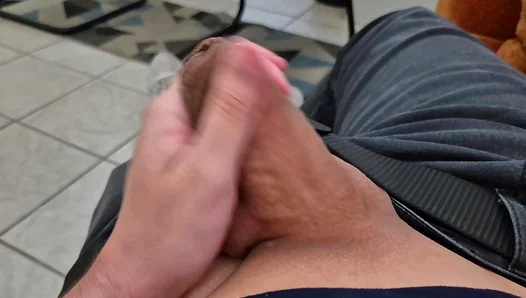 Brazilian Office Solo: Showing My Cock In The Workplace Part 2