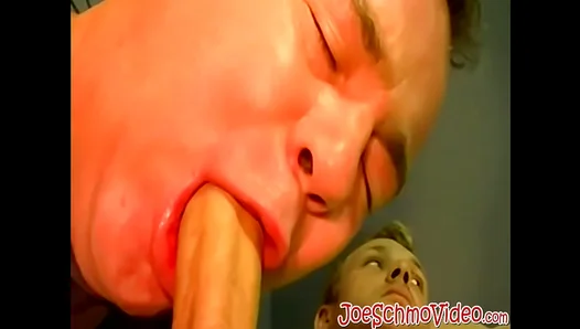 Homo Taz Expertly Thrusts His Big Cock Into Joe's Mouth – Hardcore Gay Blowjob