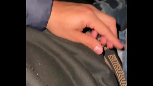 Muscly Guy Leaningly Loves Solo Play On Mexican Party Night