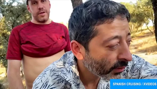 Horny Machos Engage in steamy Threesome in Public Places –– Latin Gay Porn