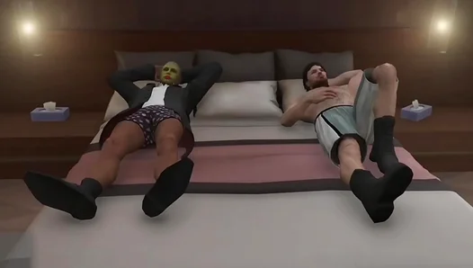Gay GTA V Couple Engage in Intense Hentai Sex Scene