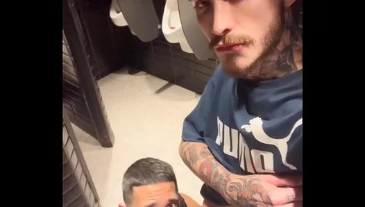 Bathroom Bliss: Handjob and Blowjob Fetish Fun with Gay Partners