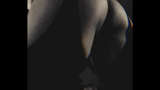 Black–and–White Lingerie Fantasy With Stockings and a Perfect Body