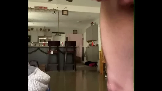 Muscular Guy Enjoys Fuzzy Blanket During Solo Masturbation Session