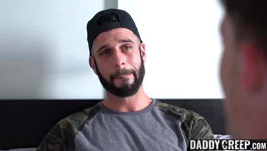 Naughty Tattood Stepdad Rimming & Barebacking His Twink 18+ StepSon