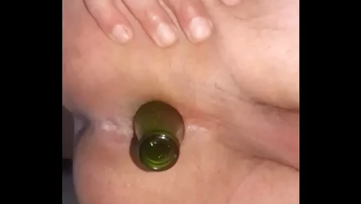 Guy Explores His Ass Solo With Bottle In Intense Gay Anal Session