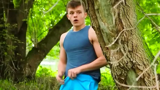 Tobias and Justin Reconnect in Steamy College Roommate Blowjob & Rimming Session