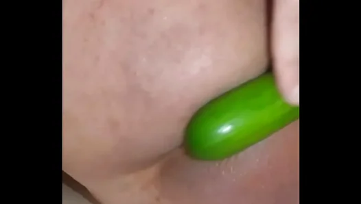 Cucumber Anal Fun: Solo Gay Amateur Gets Creative In The Bedroom