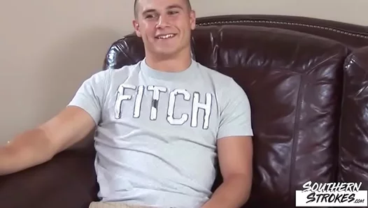 Blake Shows Off His Muscular Body While Jerking Off Solo In Hot Gay Scene