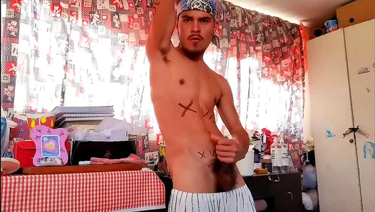 First–Time Amateur Masturbates and Cums Hard in Solo Gay Porn Video