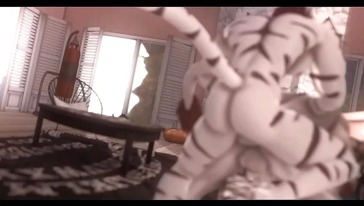 Tiger Furry Explores Love and Yiff in Steamy Gay Sex Scene