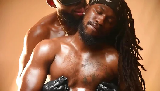 King Konda Drops the Beat in Intense Black Gay Blowjob Session