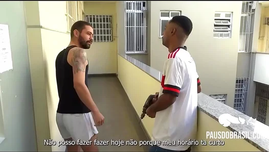 Hetero Guy Tries Everything with Black Partner in Condo Sex Session